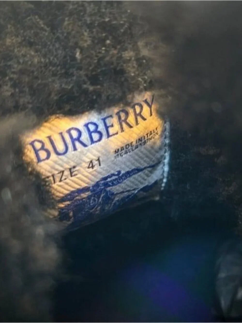 NIB Burberry Creeper Green (Vine) Shearling Round Toe Lace-Up Boots Size 41 - Picture 6 of 8